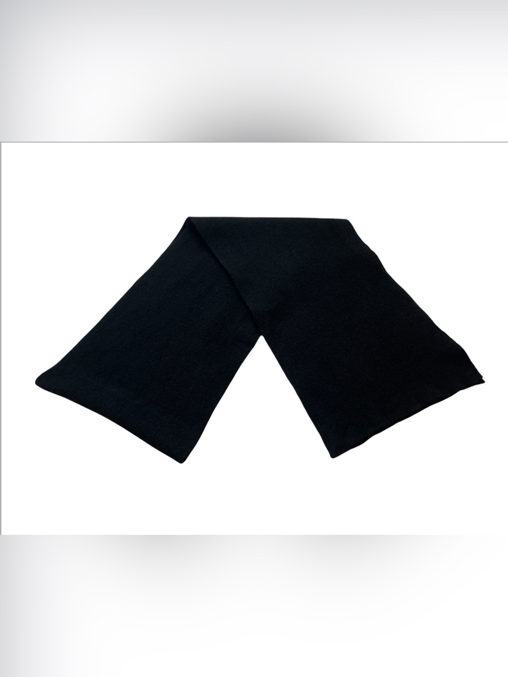 Quince 100% Mongolian Cashmere Long Micro Ribbed Scarf Black Minimalist Cozy - Picture 5 of 9
